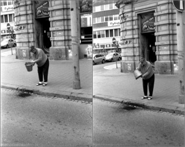Beirette VSN - Woman Emptying a Bucket