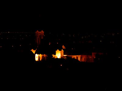 Church of the Sacred Heart at Night (Brno-Husovice)