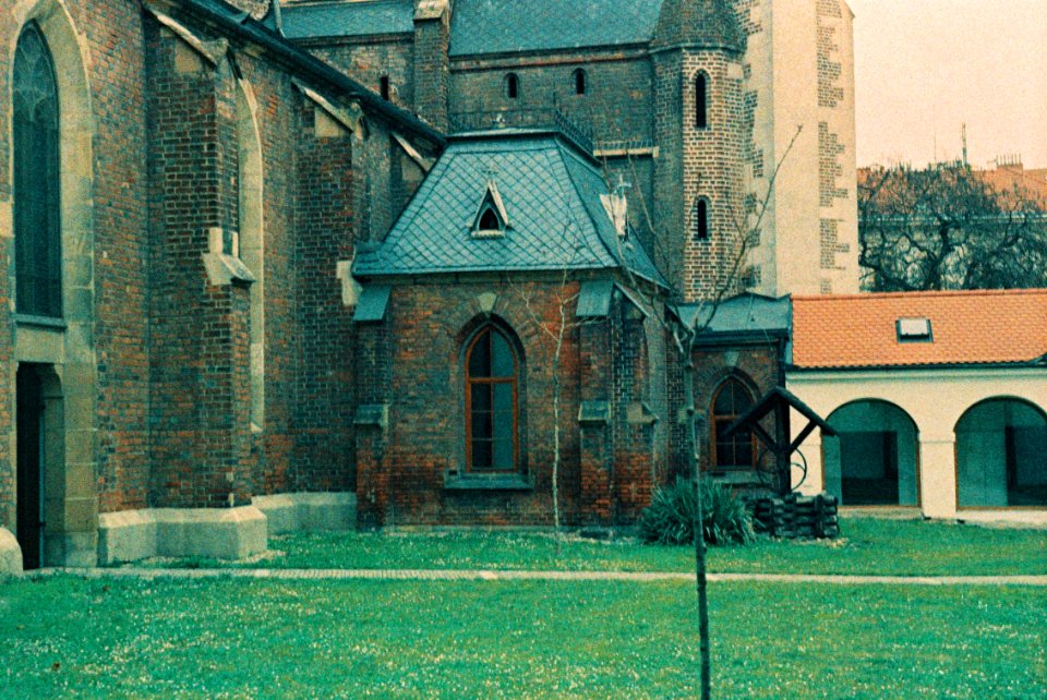 Praktica MTL 5 + Helios 44-2 2/58 - Back Side of Basilica of Assumption of Mary  on Mendel's Square