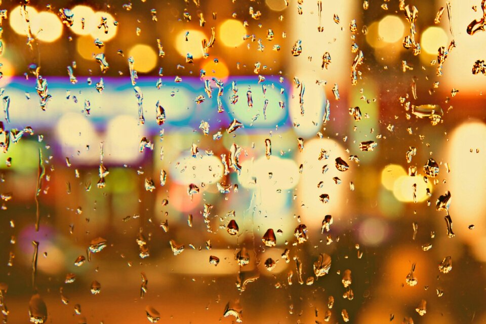 Water raindrop drops of rain