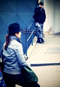 Street Study in Blue