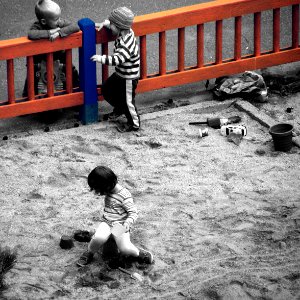 Children at Sandbox photo