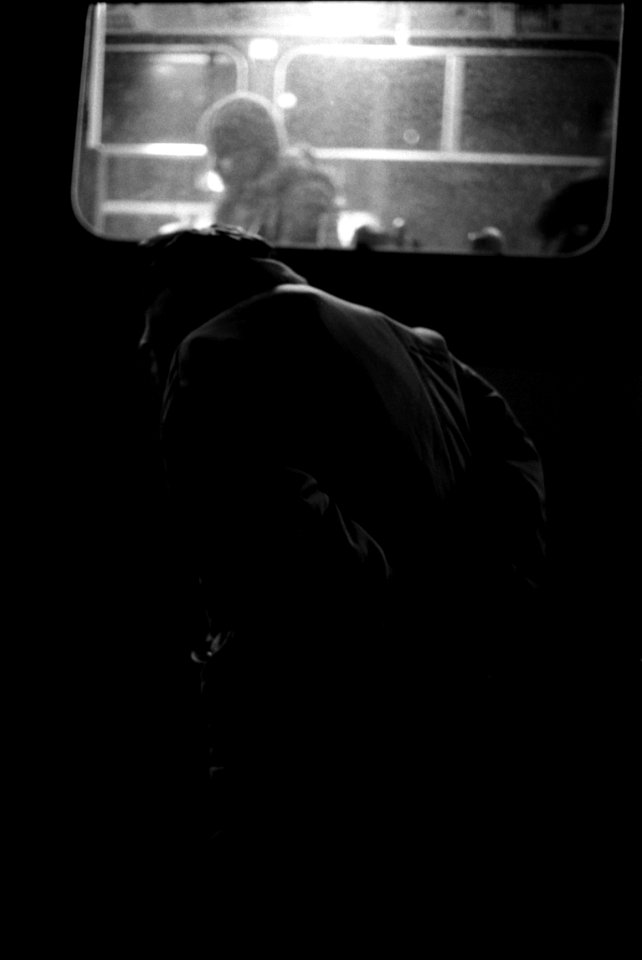 Canon Rebel XS - Man at the Bus Stop