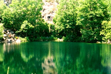 Exa + Tessar 2,8/50 - Lake in Old Stone Quarry in Blansko 1 photo