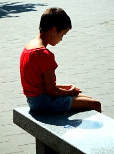 Sitting Boy photo