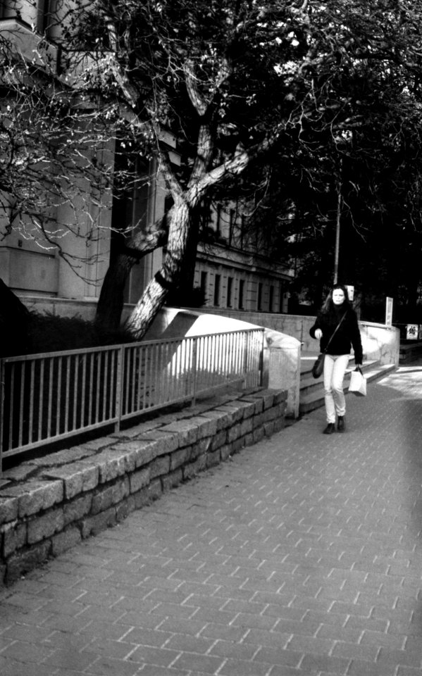 Zorki 4 + Industar-61 L/D - Zemědělská street at Sunset