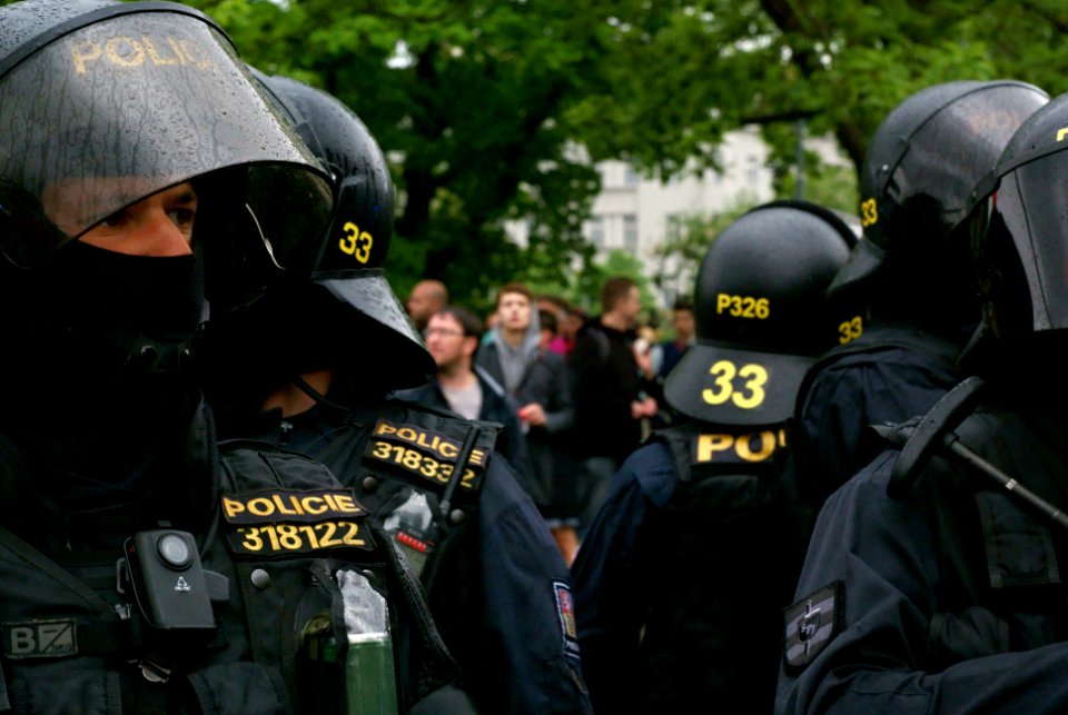 Sony Alpha A230 with Helios-44-2 - Blockade of Neonazi March - Part 5: Tense Atmosphere at the Corner of Koliště and Lidická Streets 04