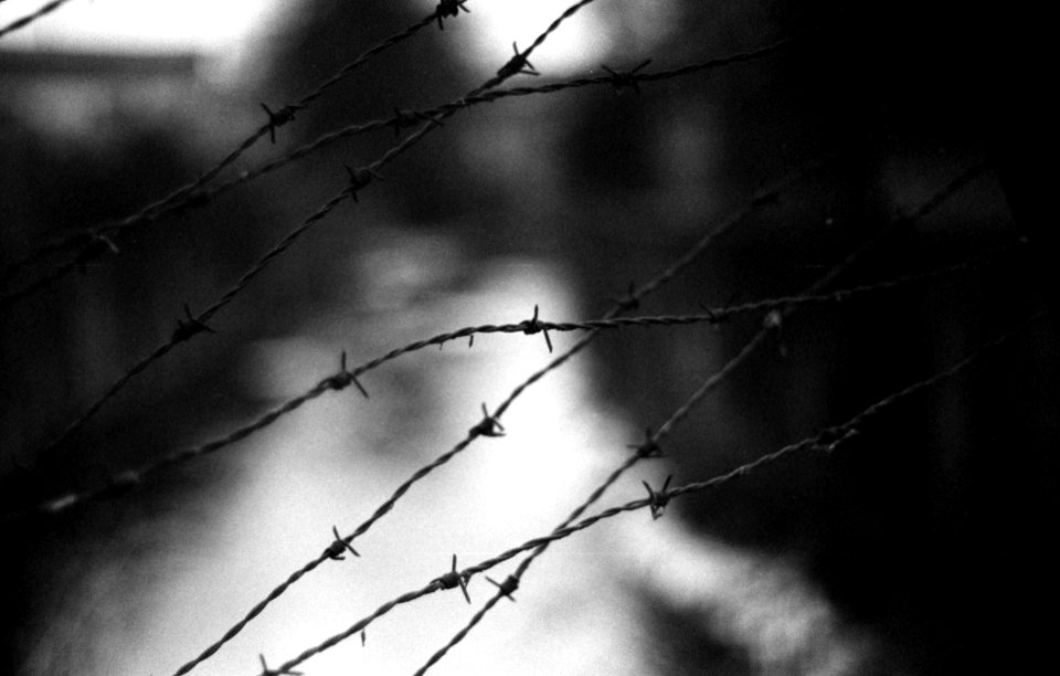 Praktica BC1 - Barbed Wire over the River Ponávka