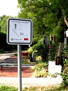 Theft Warning in Cemetery