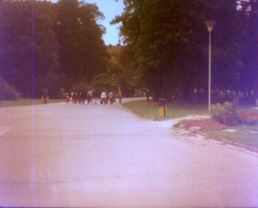 Chaika 3 (on redscale film) - Compound of Psychiatric Hospital Černovice