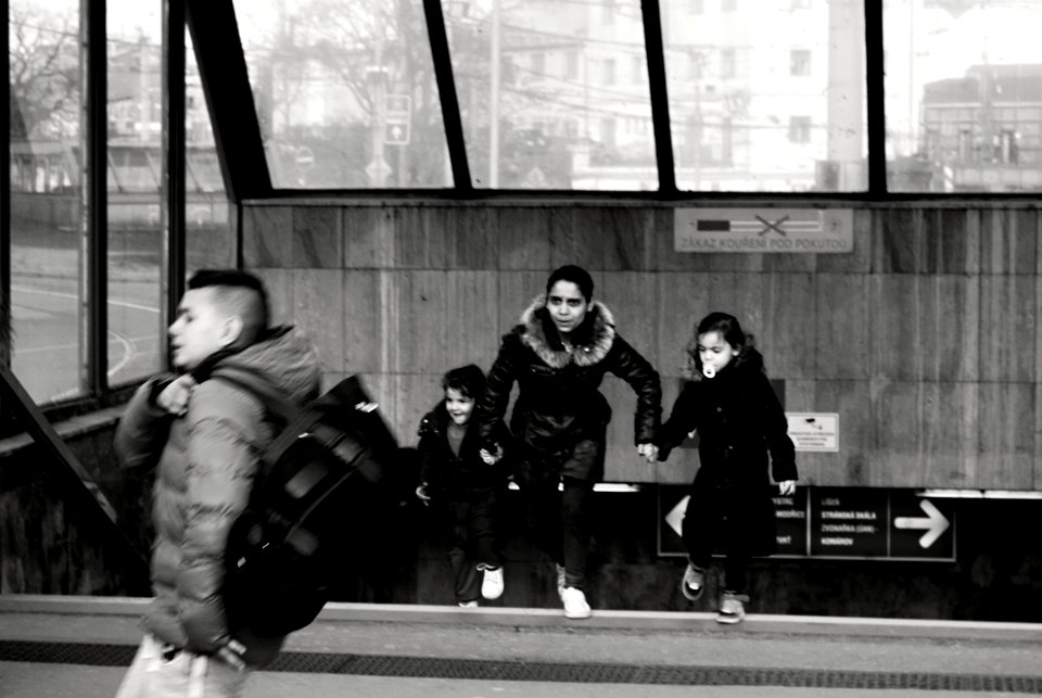 Sony Alpha A230 with Helios-44-2 - People in a Hurry
