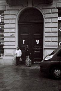 Kiev 4 - People in front of a Door