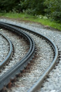 Track railway rails photo