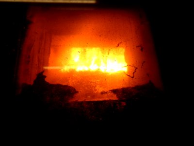 Burning Waste in Inicineration Plant photo
