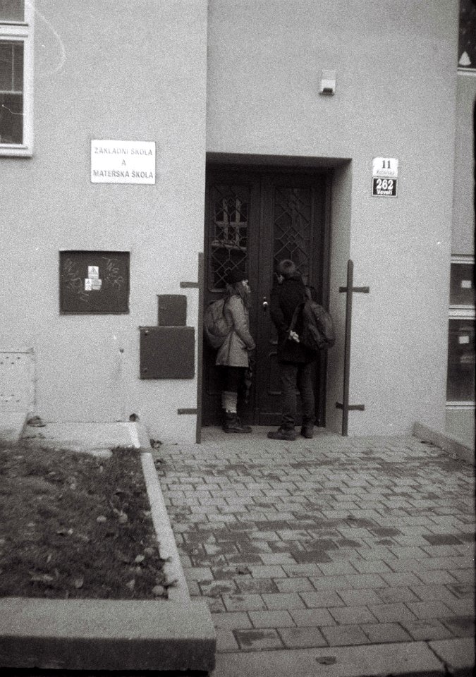 Chaika 3 - People in front of a School