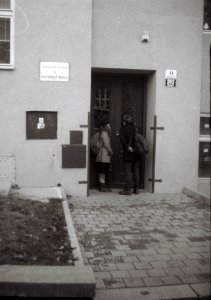 Chaika 3 - People in front of a School