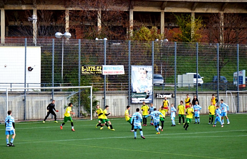 Schoolboys Playing Soccer Match 1
