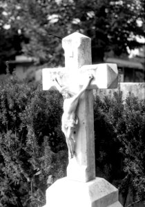 Praktica MTL 5 with Industar-61L/Z-MC - Gravestone Christ