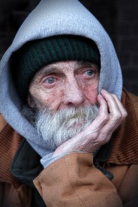 Male poverty social photo