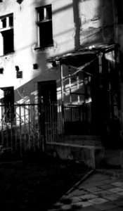 Zorki 4 + Industar-61 L/D - Entrance to Dilapidated House