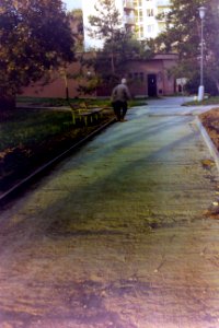 Kiev 4 - Elderly Couple Entering a Housing Estate