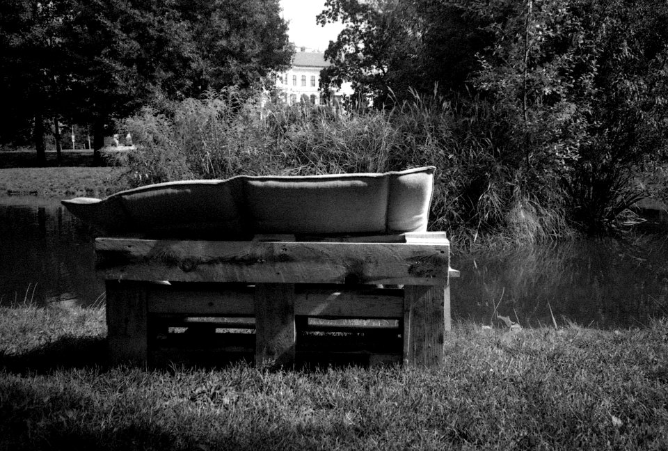 Pentax Zoom 70 - Improvised Chair in Lužánky Park 01