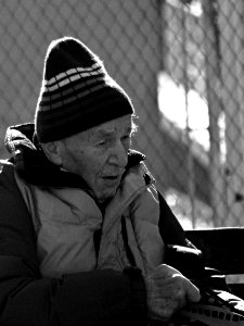 Old man at Bus Stop 3