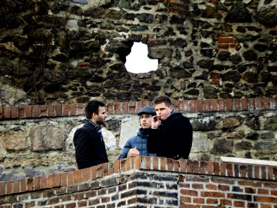 Young Men on Terrace of Petrov Hill 1