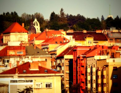 Brno in the Morning from My Window 1
