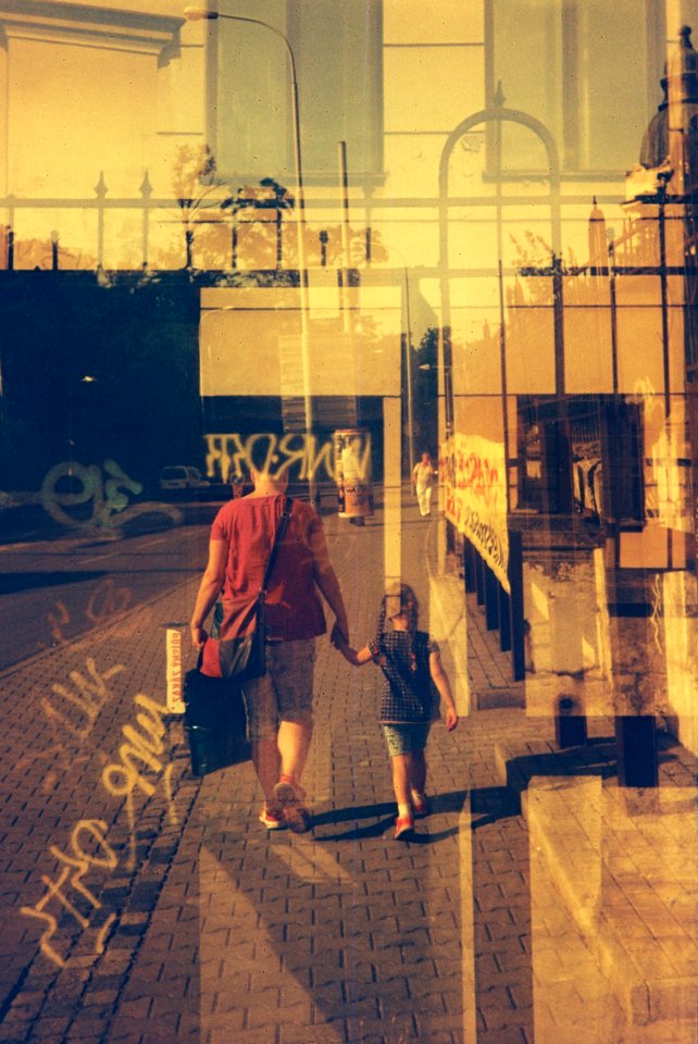 Smena 8M - Redscale - Double Exposure