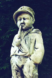 Boy pipe smoking
