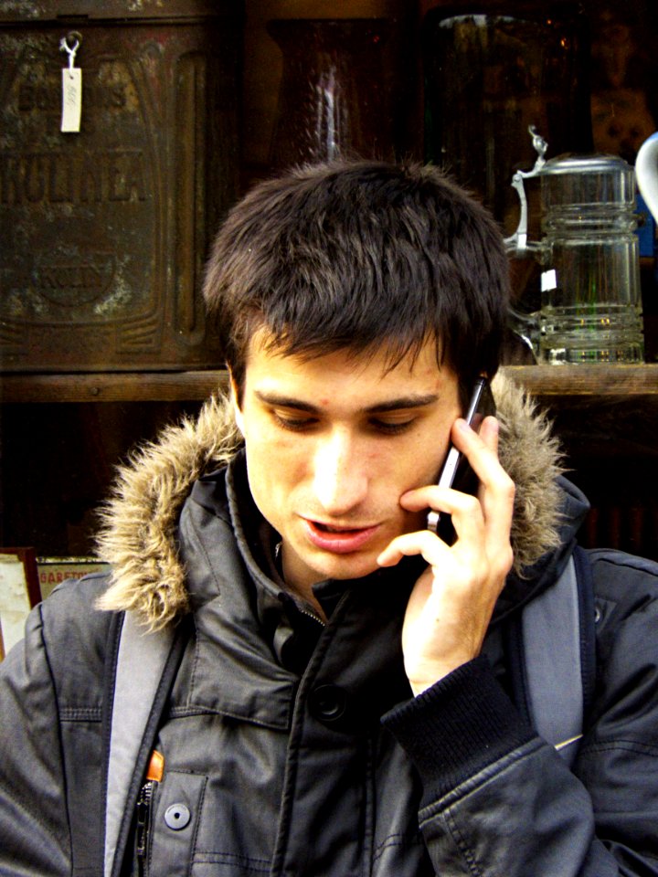 Man Making a Phone Call