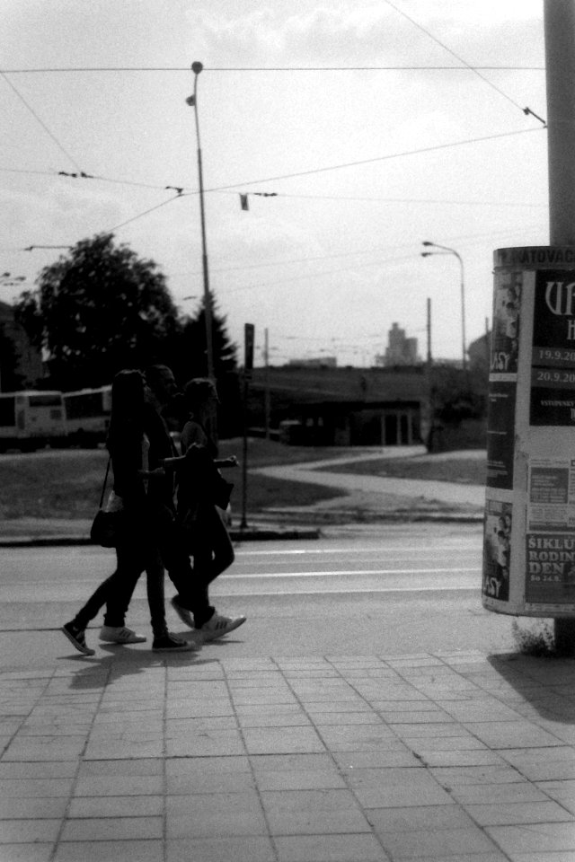 Young People on the Sidewalk (Kiev 4)