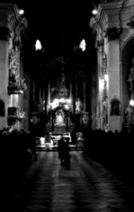 Praktica BC1 - Inside the St. Jacobs Church in Brno