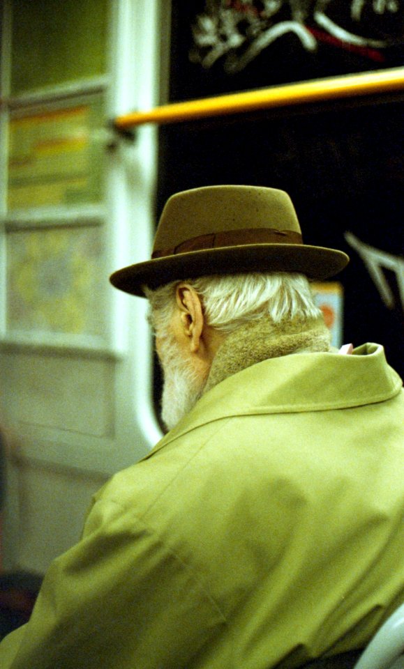 Praktica BC1 - Old Man in the Tram