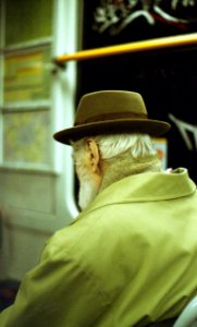 Praktica BC1 - Old Man in the Tram