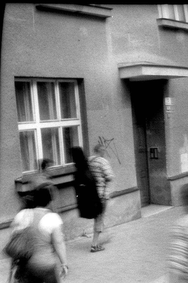 People Leaving the Trolley Bus (Kiev 4)