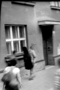 People Leaving the Trolley Bus (Kiev 4)