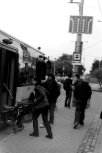 Mother with Carriage Entering the Bus (Kiev 4)
