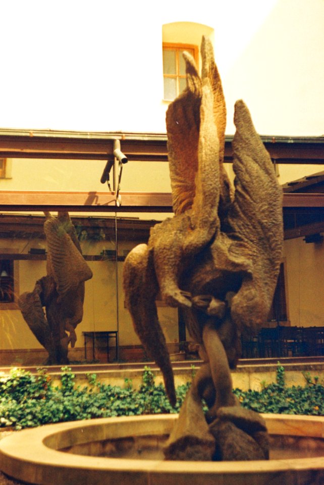 Praktica MTL 5 +  Helios 44-2 2/58 - Statue in the Club of Deputies (Brno, Old Town Hall area)