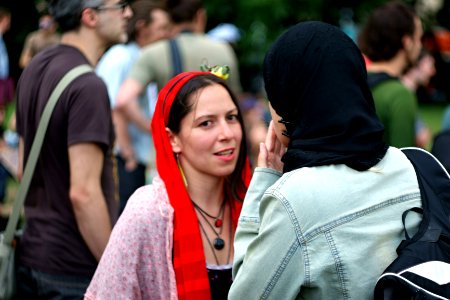 Sony Alpha A230 with Helios-44-2 - Antifascist and Pro-Refugee Demonstartion in Brno