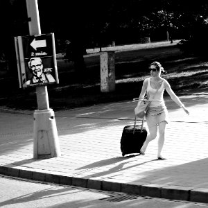 Woman in a Hurry 1 photo