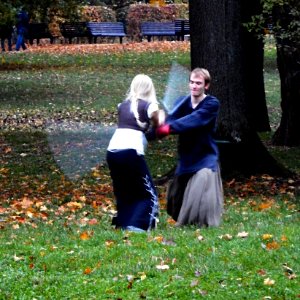 Swordplay Practise in the Park