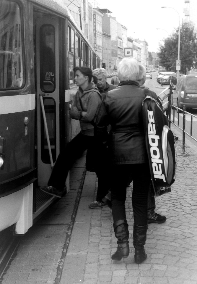Kiev 4 - People Getting in the Tram