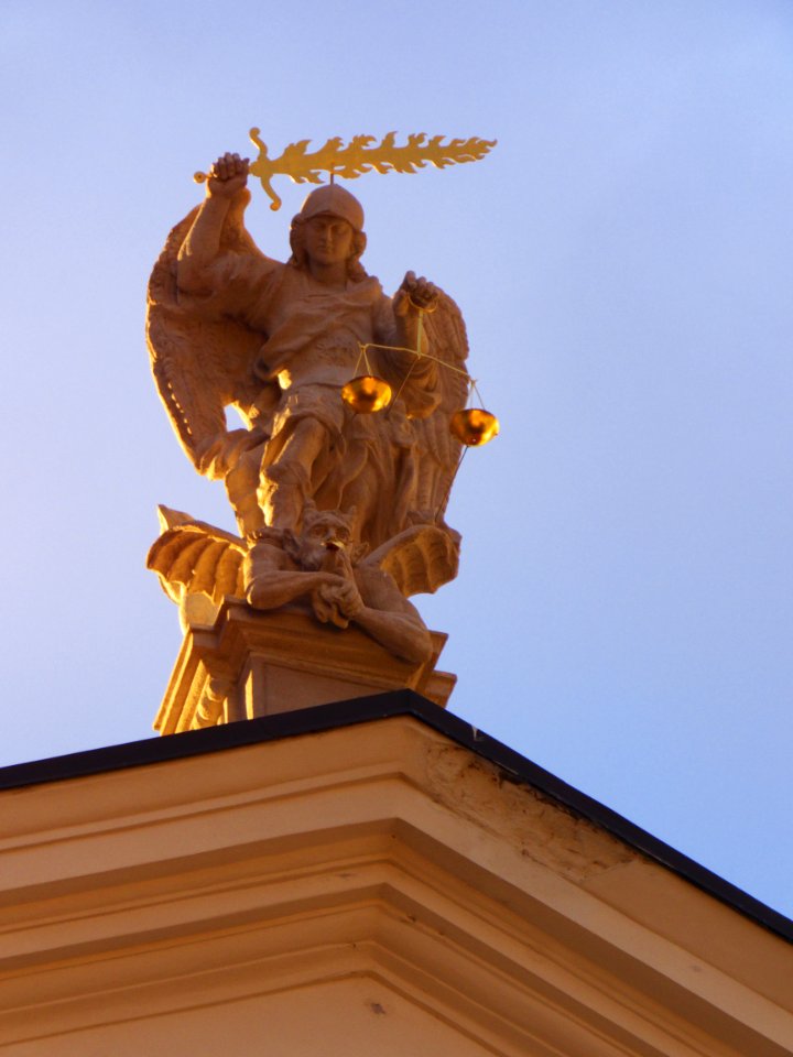 Archangel Michael on the Rooftop of St. Michael's Church (Brno)