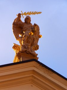 Archangel Michael on the Rooftop of St. Michael's Church (Brno) photo
