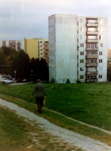 Kiev 4 - Man Entering a Housing Estate