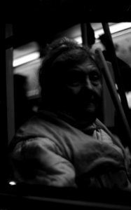 Praktica BC1 - Elderly Woman in the Tram