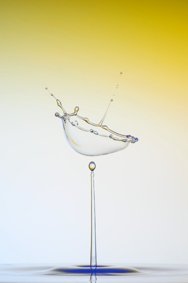Liquid drop of water water splashes