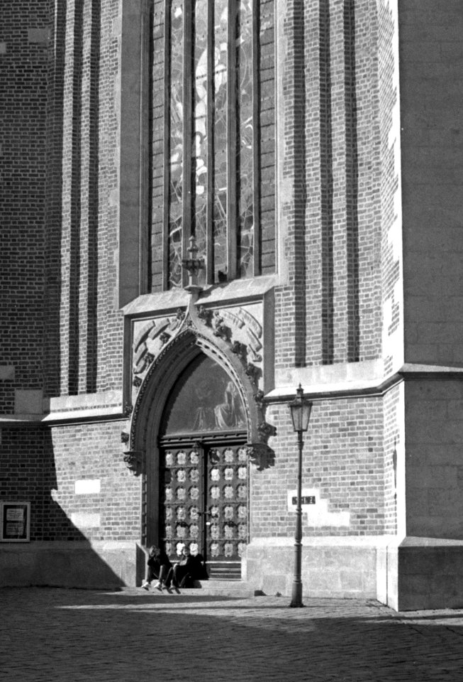 Zorki 4 + Industar-61 L/D - Two Girls Sitting at the Basilica Door